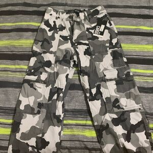Urban Planet Refuge Gray Camo Cargo Pants